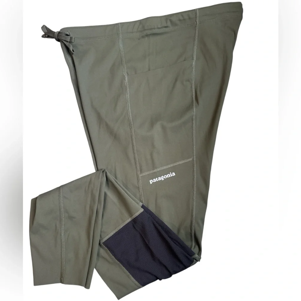 Patagonia Running Tights SizeS Olive Green - Picture 1 of 3